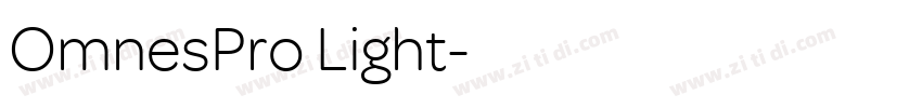 OmnesPro Light字体转换